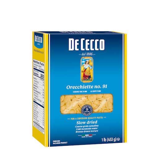 De Cecco Orecchiette No. 91 Pasta, 1 Pound -- 12 per case