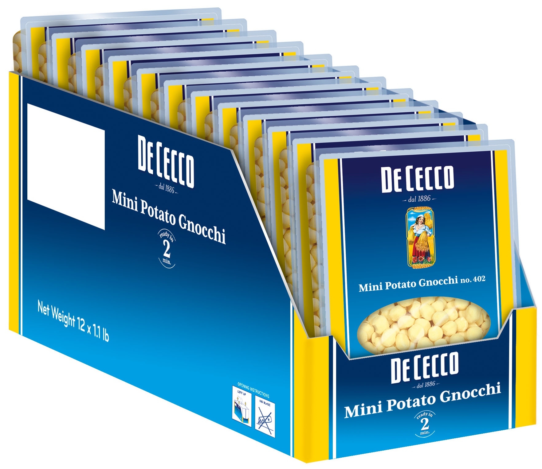 De Cecco No 402 Mini Potato Gnocchi, 1.1 Pound -- 12 per case
