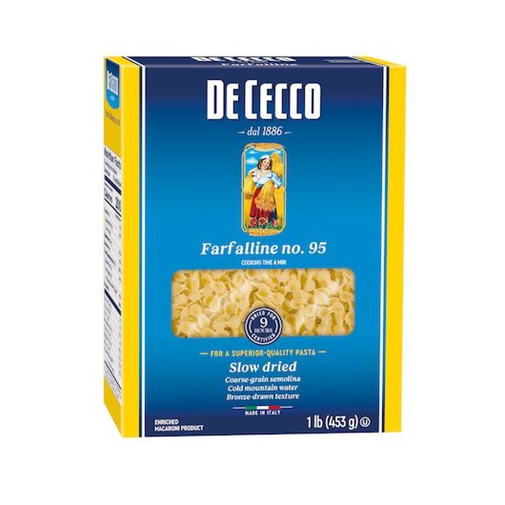 De Cecco No. 95 Farfalline Pasta, 1 Pound -- 20 per case