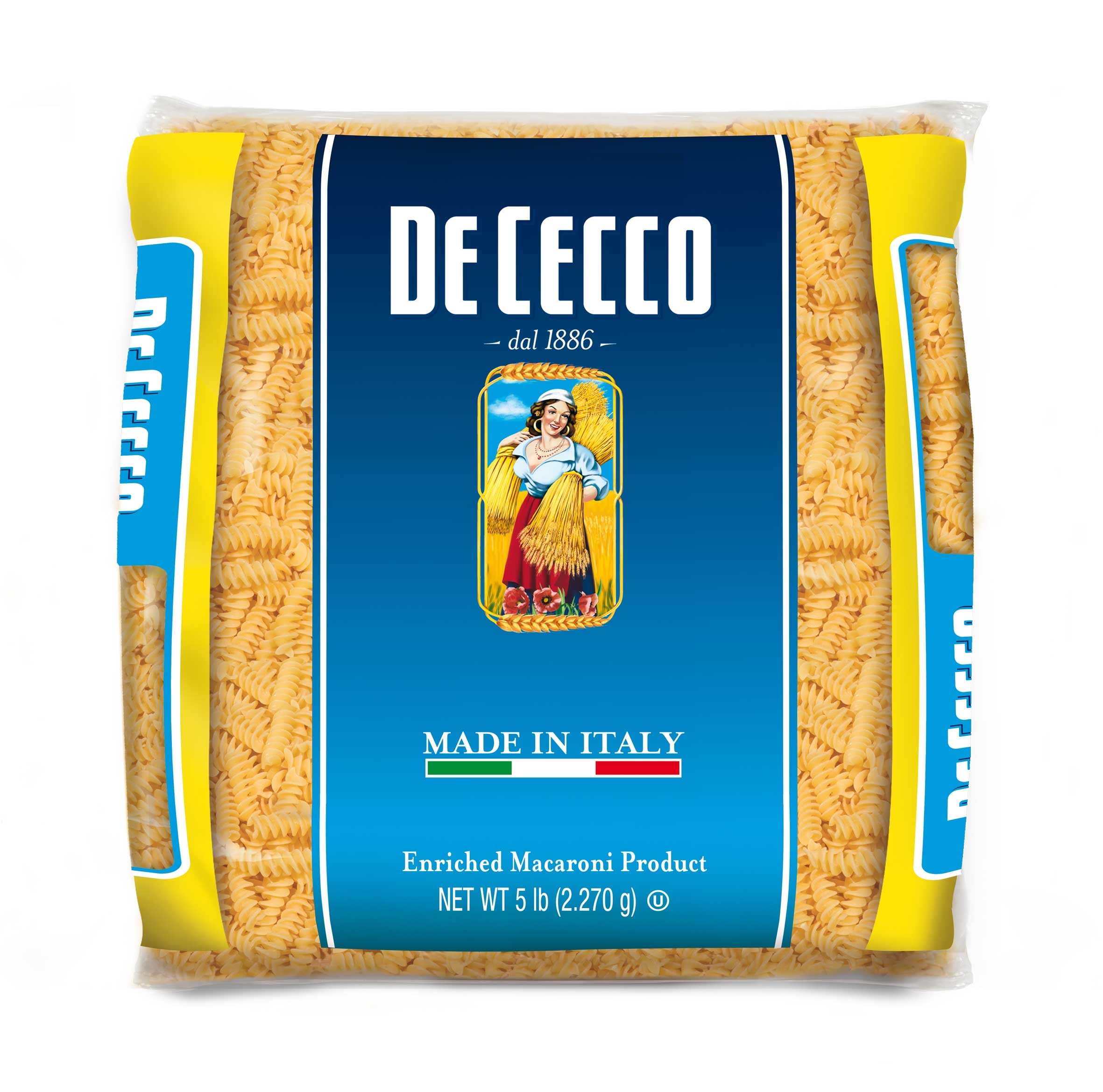 De Cecco No 98 Fusilli Pasta, 5 Pound Bag -- 4 per case