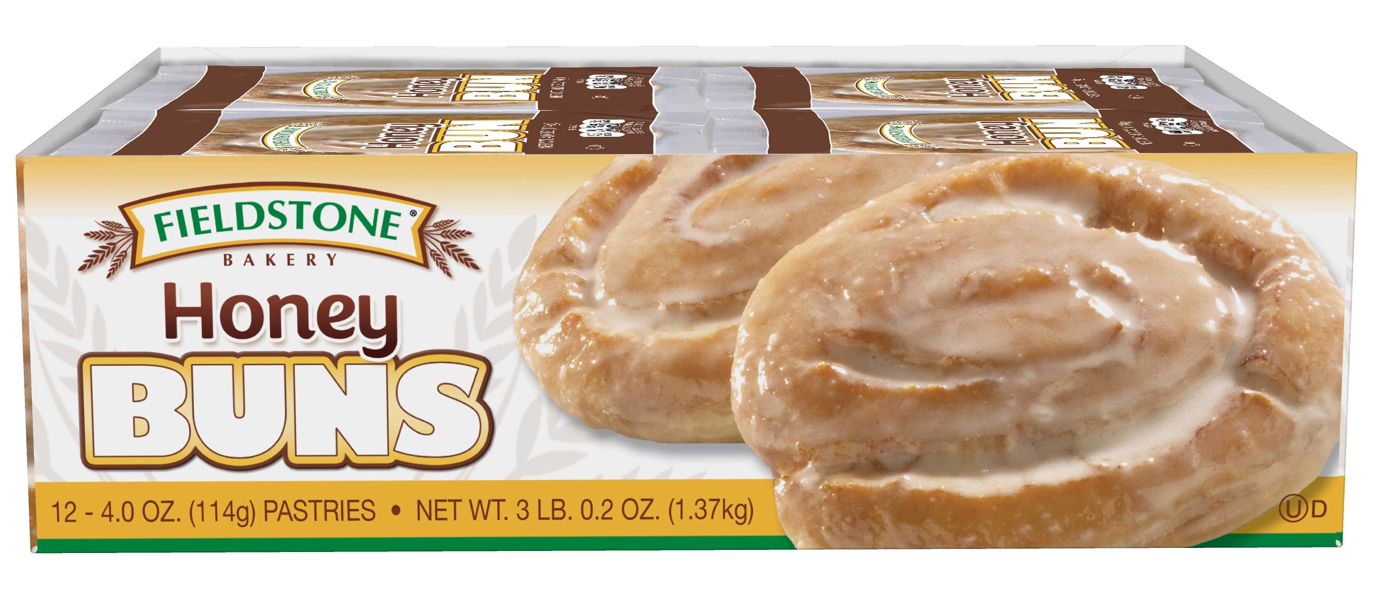 Fieldstone Honey Bun, 4 Ounce -- 72 per case.
