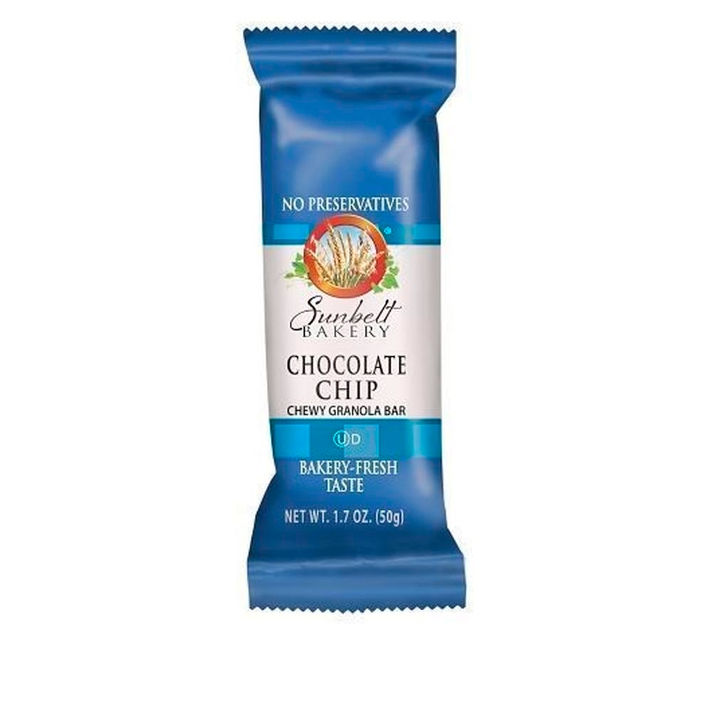 Sunbelt Bakery Chewy Whole Grain Granola Bar with Mini Chocolate Chips, 1.7 Ounce -- 96 per case