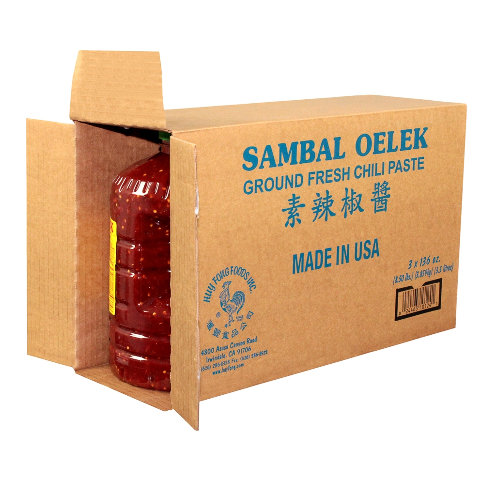 Huy Fong Sambal Oelex Ground Fresh Chili, 1 Gallon -- 3 per case.