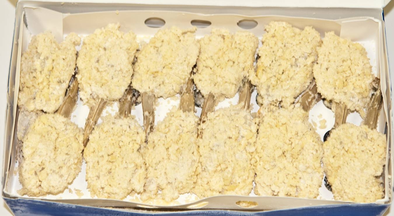 Ocean Cafe Hand Breaded Raw 16 20 Oriental Butterfly Cleantail Shrimp, 3 Pound -- 4 per case.