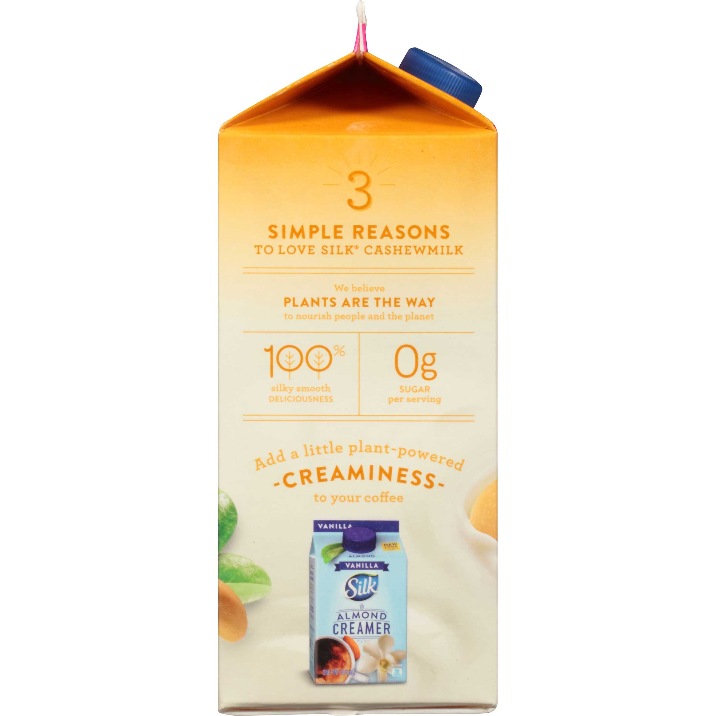 Silk Unsweetened Cashewmilk, 64 Ounce -- 6 per case