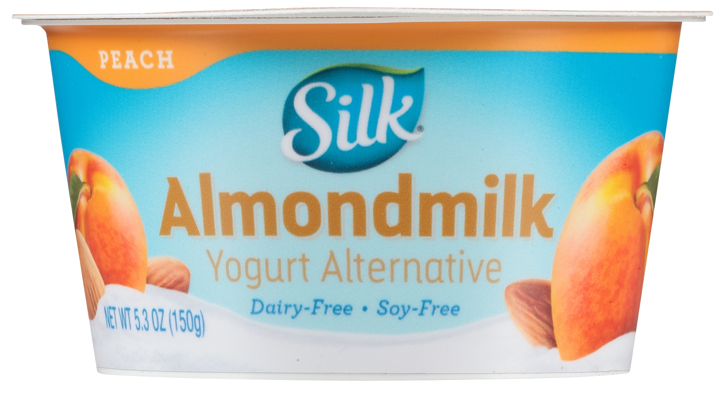 Silk Cultured Peach Almondmilk Yogurt Alternative, 5.3 Ounce -- 8 per case.