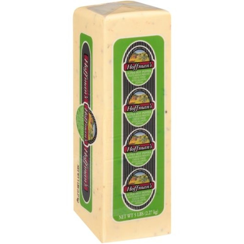 Hoffman Super Hot Pepper Cheese, 5 Pound - 2 per case