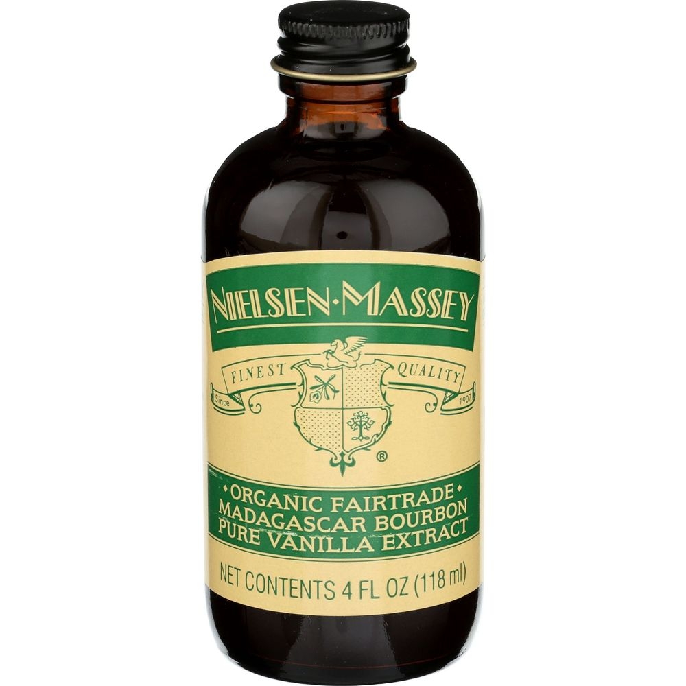 Nielsen Massey Organic Fairtrade Madagascar Bourbon Pure Vanilla Extract, 4 Fluid Ounce -- 8 per case
