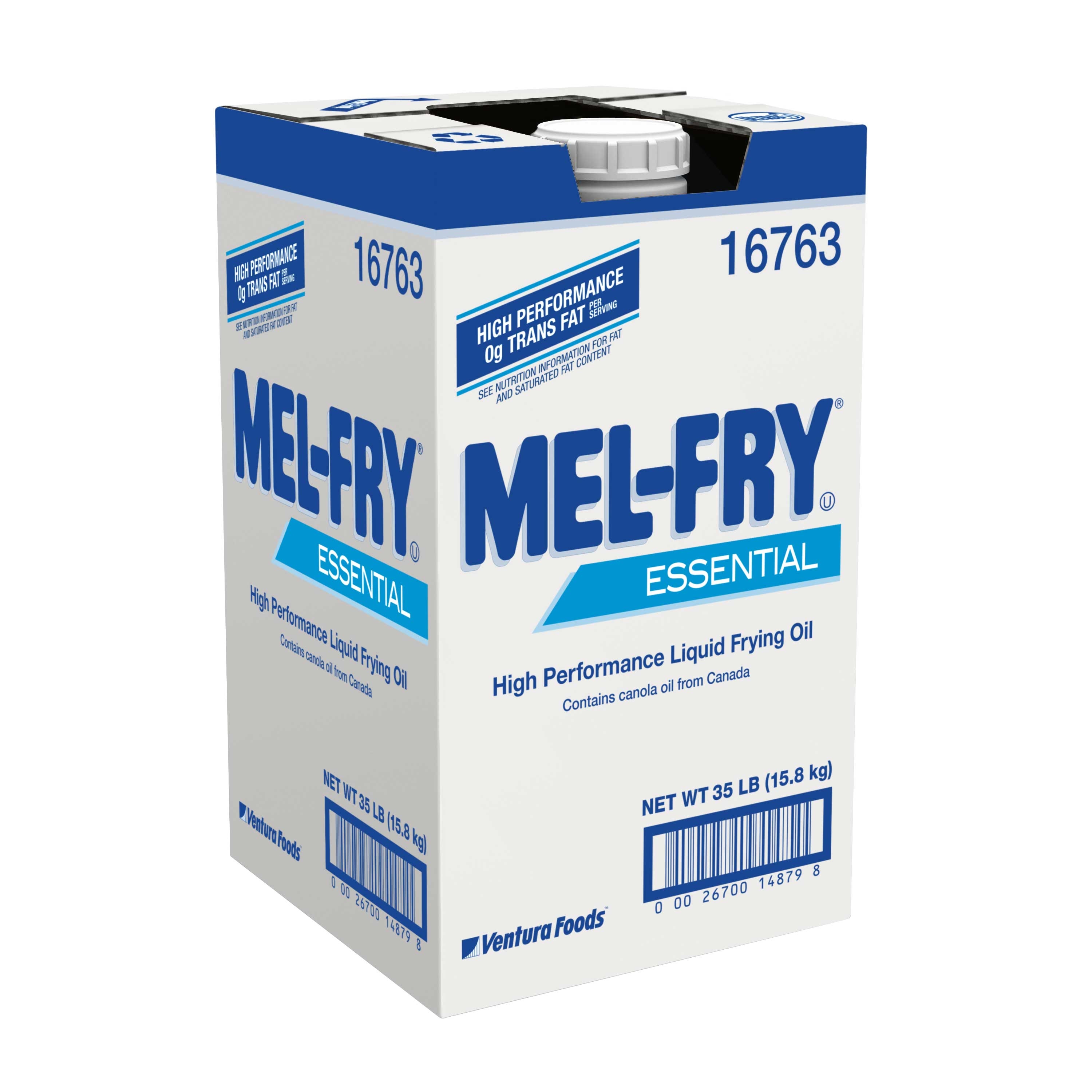 Ventura Foods Mel-Fry Free Zero Trans Fat Multi Purpose Canola Oil, 35 Pound.