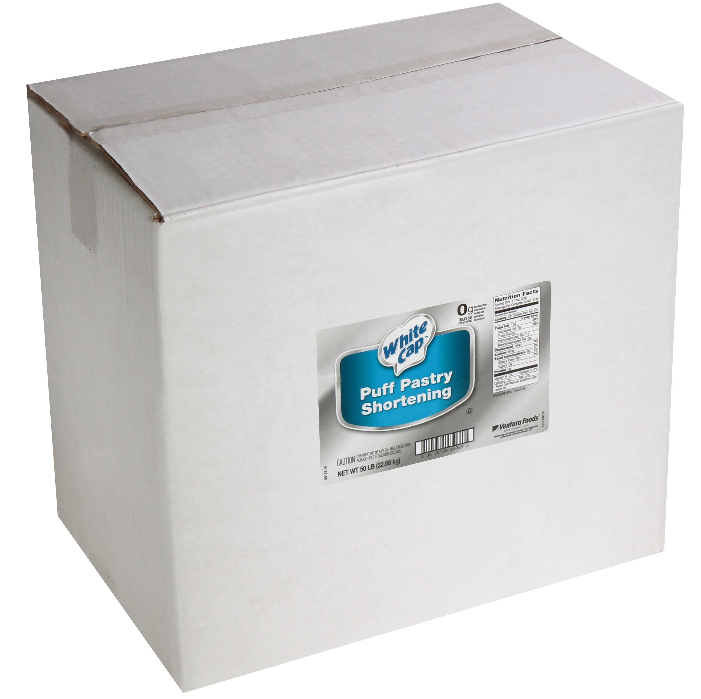 Ventura White Cap No Trans Fat Puff Pastry Shortening, 50 Pound Bag