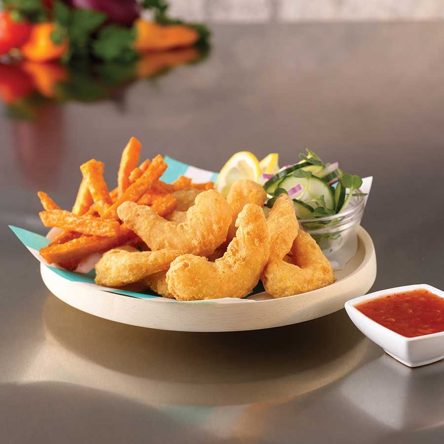 Trident Seafoods Golden Ale Battered Shrimp, 31-35 Count, 10 Pound