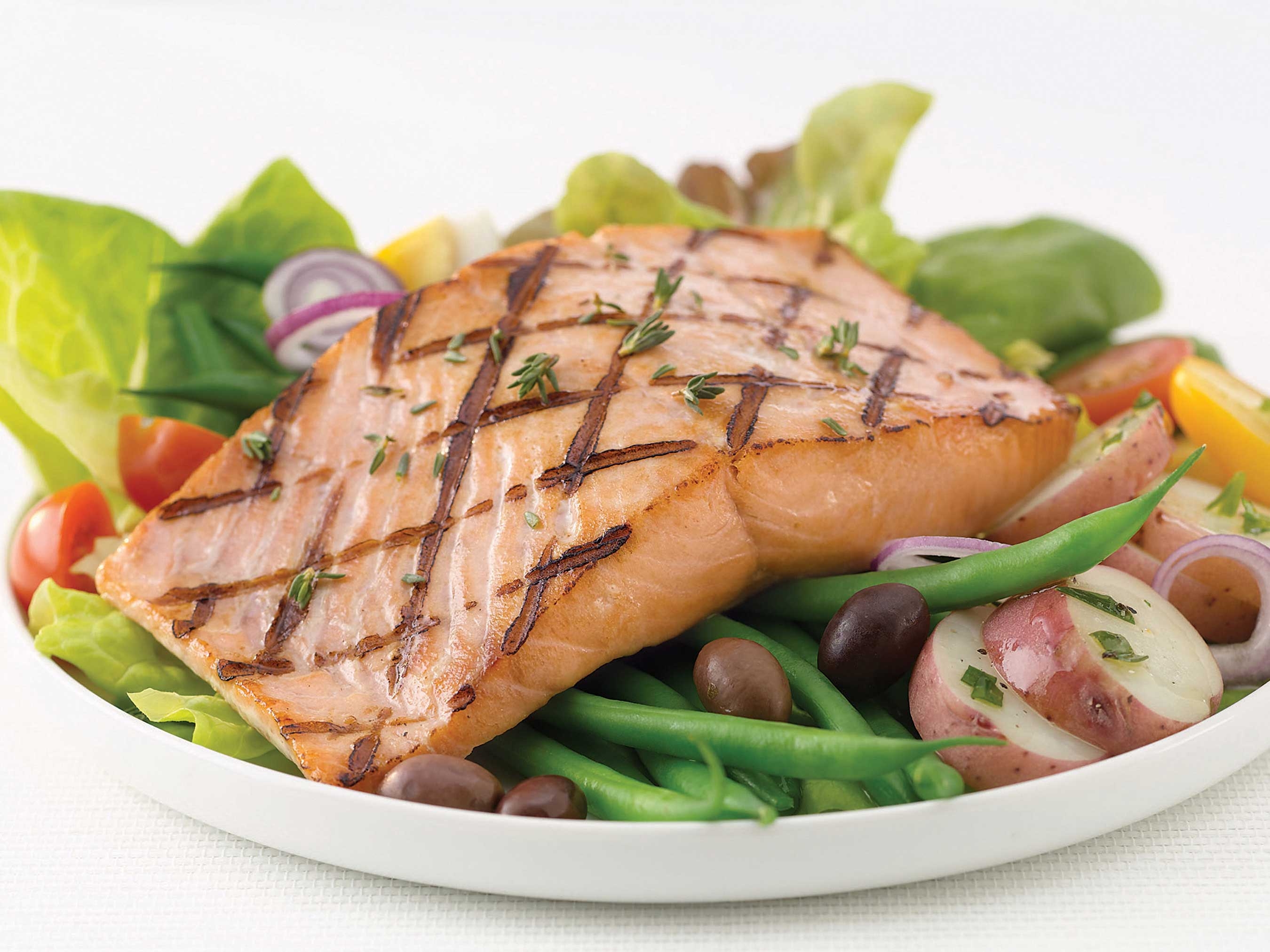 Trident Seafoods Skinless Boneless Chum Salmon - Premium Portion, 4 Ounce Pieces, 10 Pound