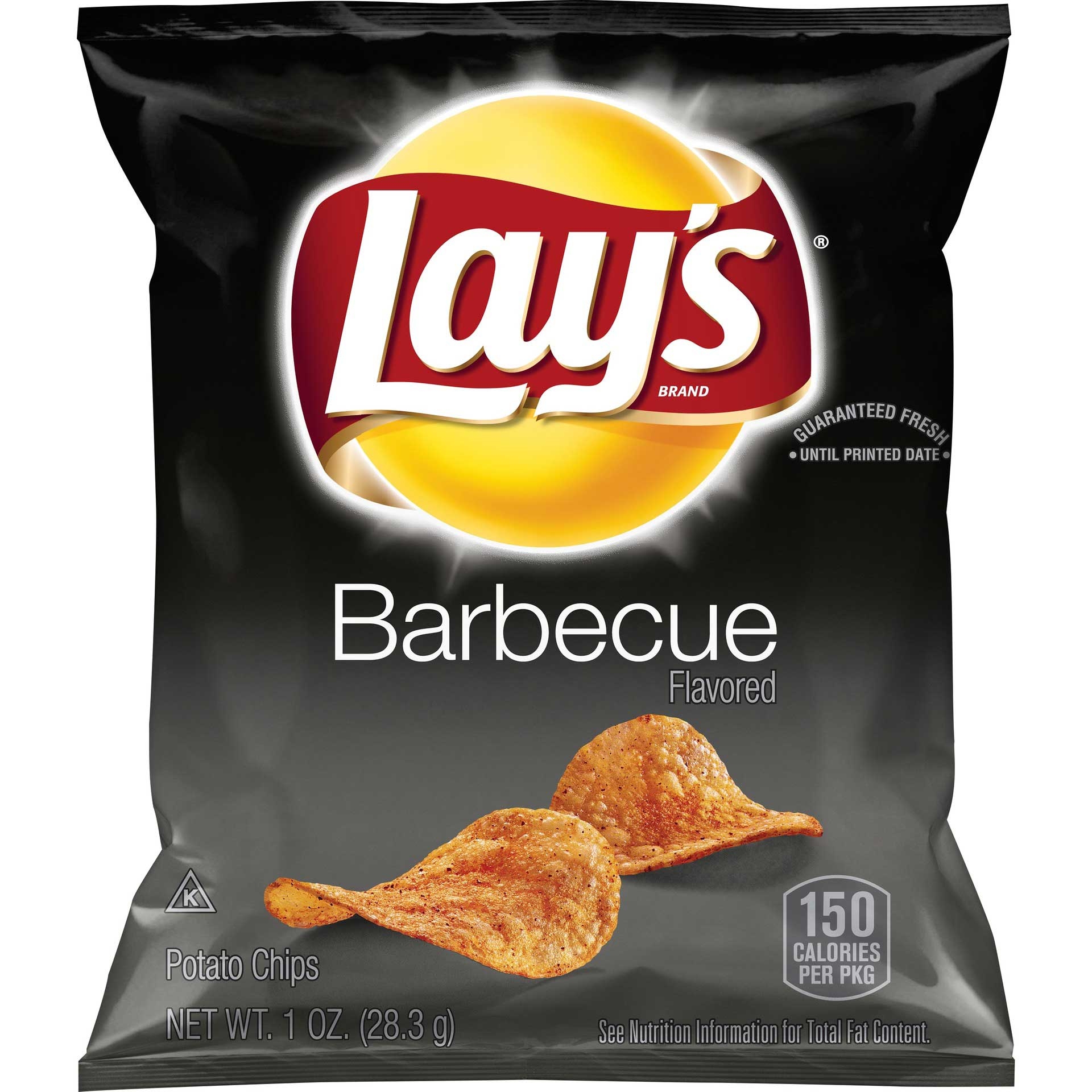 Lays BBQ Potato Chips Single Serve, 1 Ounce -- 104 per case.