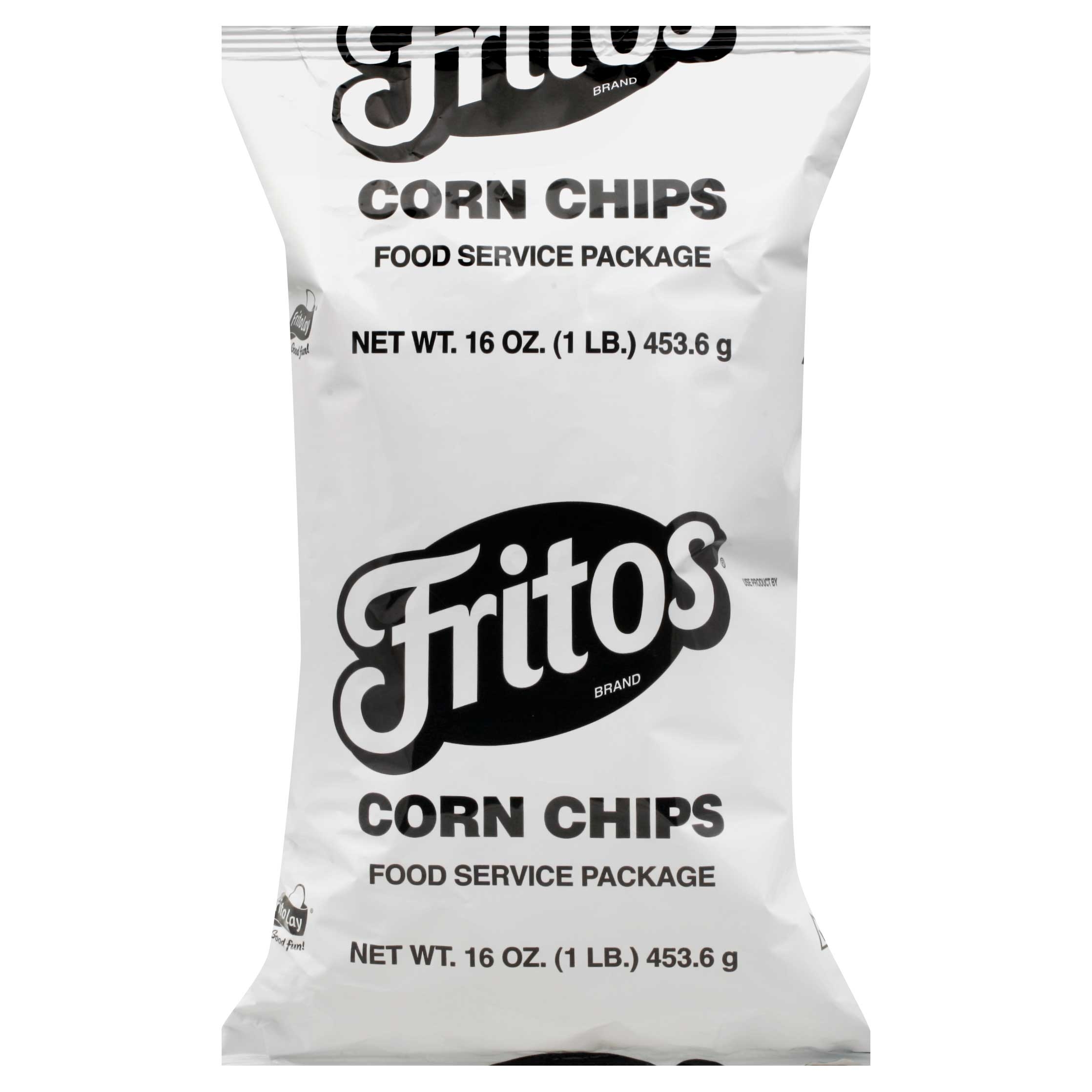 Frito Lay Regular Corn Chips, 1 Pound -- 8 per case.