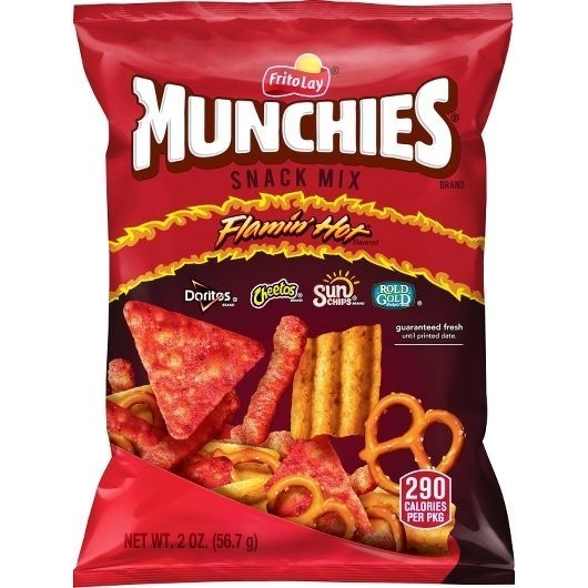 Munchies Flamin Hot Snack Mix, 2 Ounce -- 64 per case