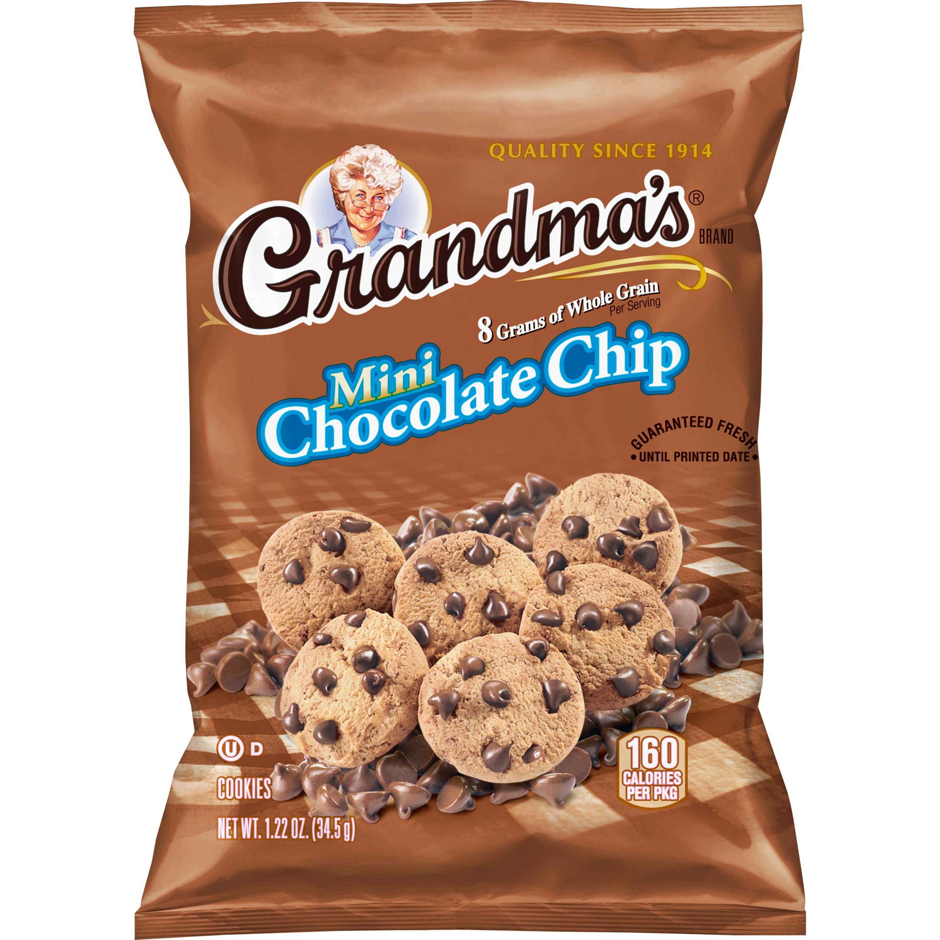 Grandmas Mini Chocolate Chip Cookie, 1.22 Ounce -- 80 per case.