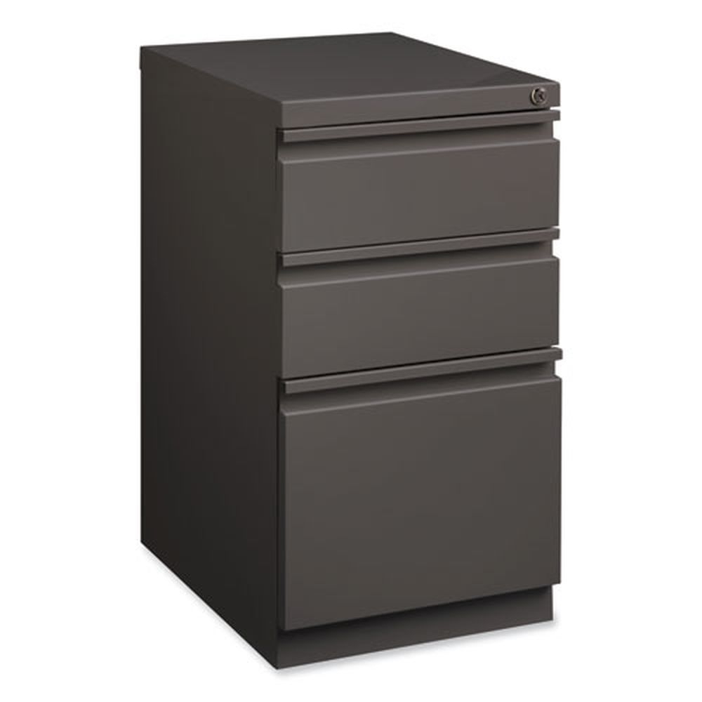 Hirsh Industries Full-Width Pull 20 Deep Box/Box/File Letter Medium Tone Mobile Pedestal File, 15x19.88x27.75 inch