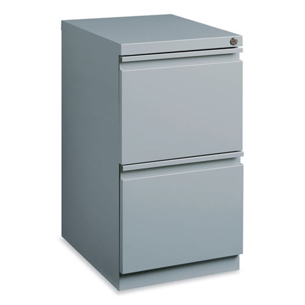Hirsh Industries Full-Width Pull 20 Deep File/File Letter Platinum Mobile Pedestal File, 15 x 19.88 x 27.75 inch