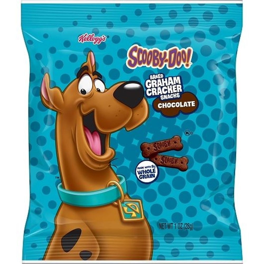 Kelloggs Scooby-Doo Chocolate Bones Baked Graham Crackers, 1 Ounce -- 210 per case