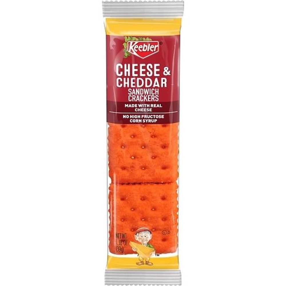 Kelloggs Cheese and Cheddar Sandwich Cracker, 1.38 Ounce -- 96 per case