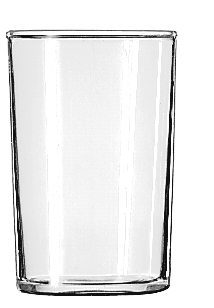 Libbey 58 Straight Sided Seltzer, 6 Ounce -- 72 per case.