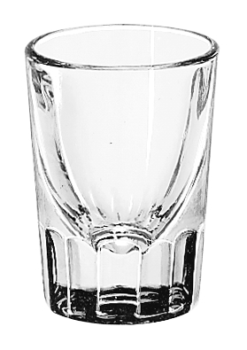 Libbey 5127 Fluted Whiskey (4 - 1-Dozen Cartons) - Capacity: 1.5Oz. -- 48 Per Case