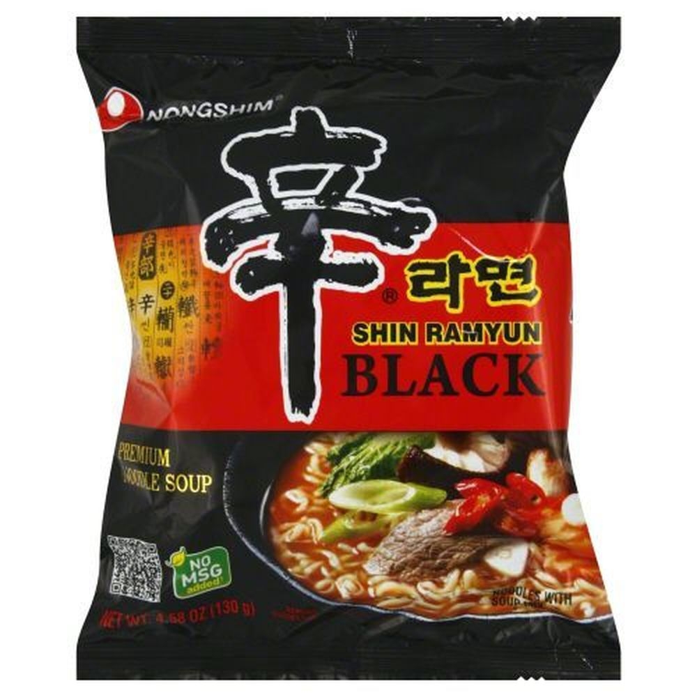 Nongshim Shin Ramyun Black Noodle Soup, 4.58 Ounce -- 10 per case