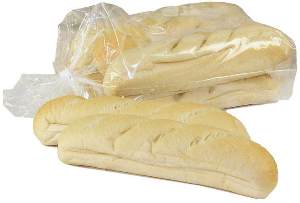 Omni Sub Express White Roll - 6 per pack -- 8 packs per case.