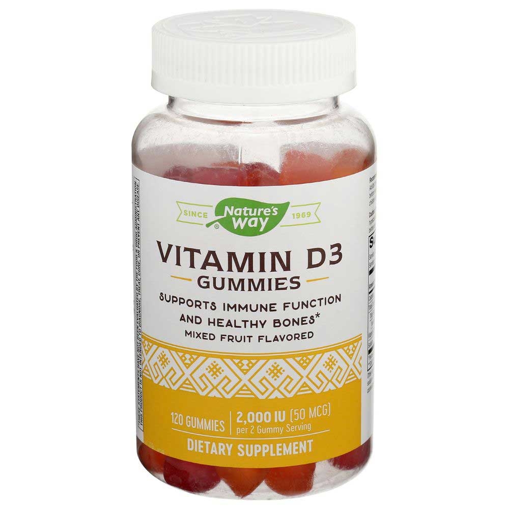 Natures Way 50 mcg Vitamin D3 Gummies, 120 count