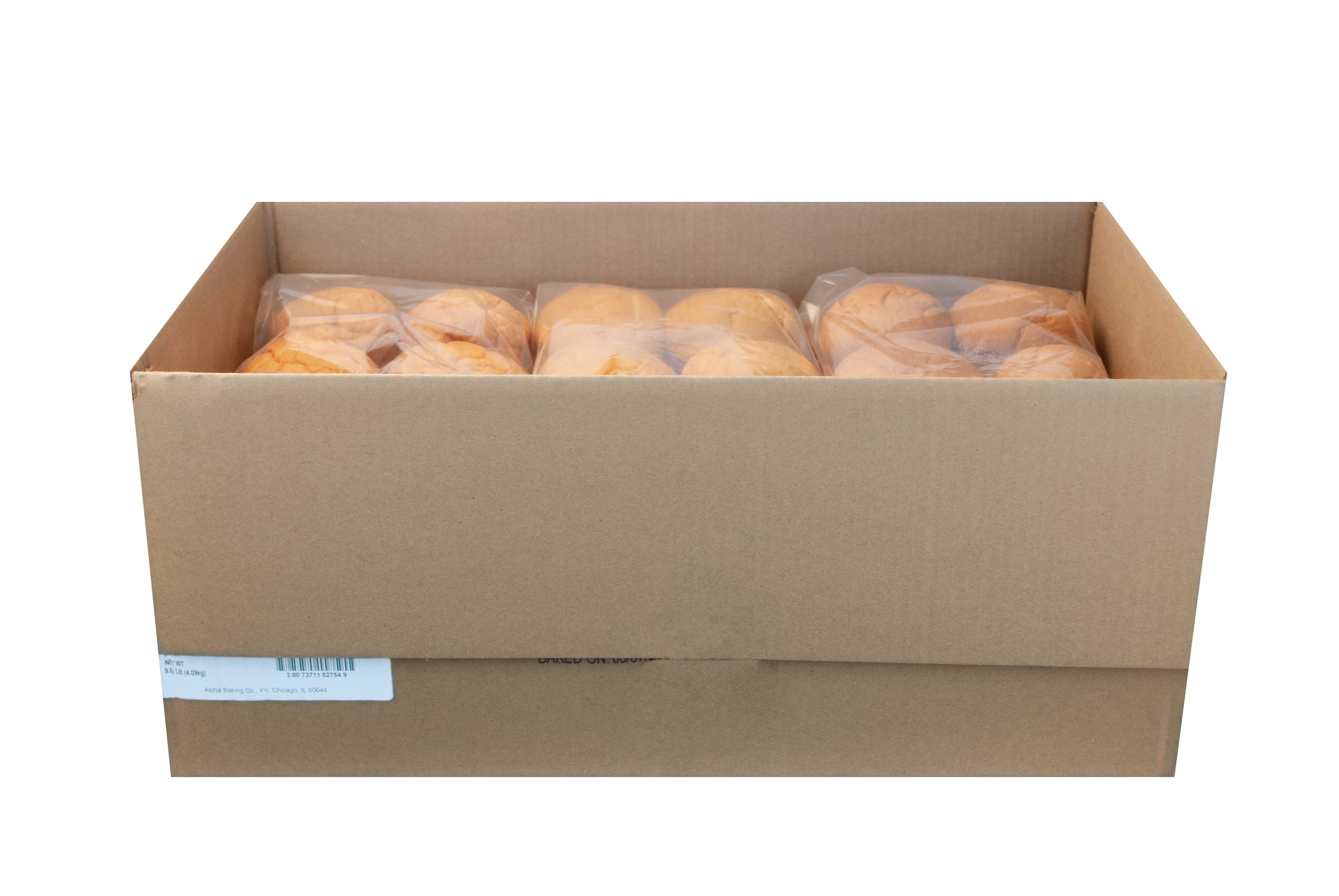 Bun Basket Sliced Potato Bun, 4 inch -- 72 per case.