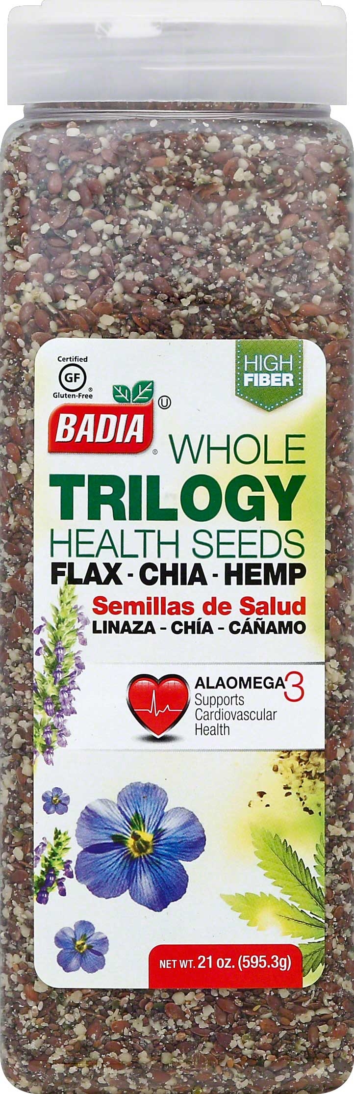 Badia Trilogy Health Seed, 21 Ounce -- 4 per case