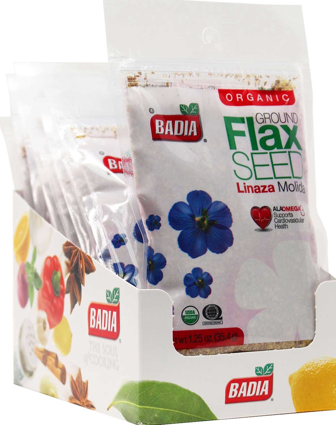 Badia Ground Flax Seed, 1.25 Ounce -- 576 per case
