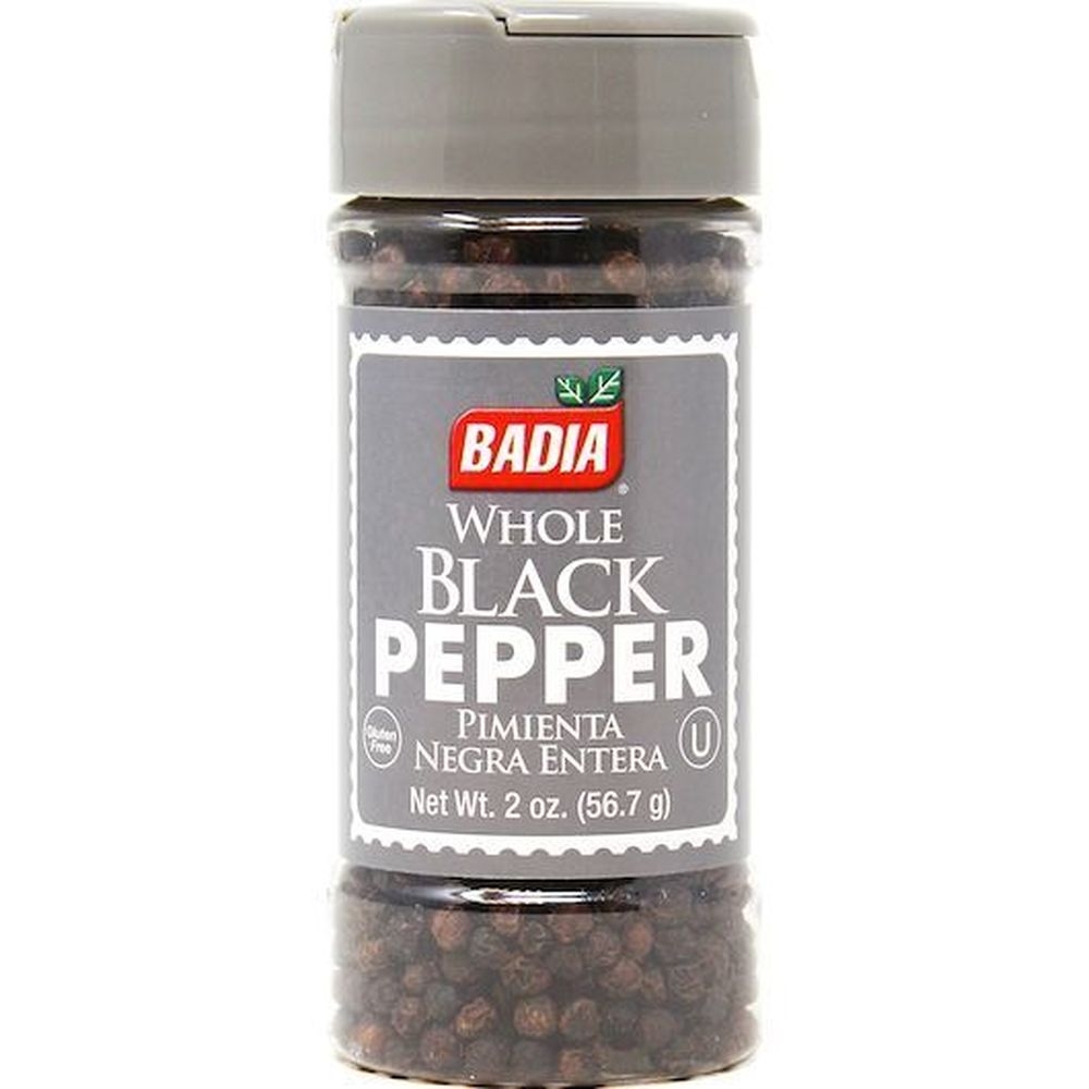 Badia Whole Black Pepper, 2 Ounce -- 8 per case