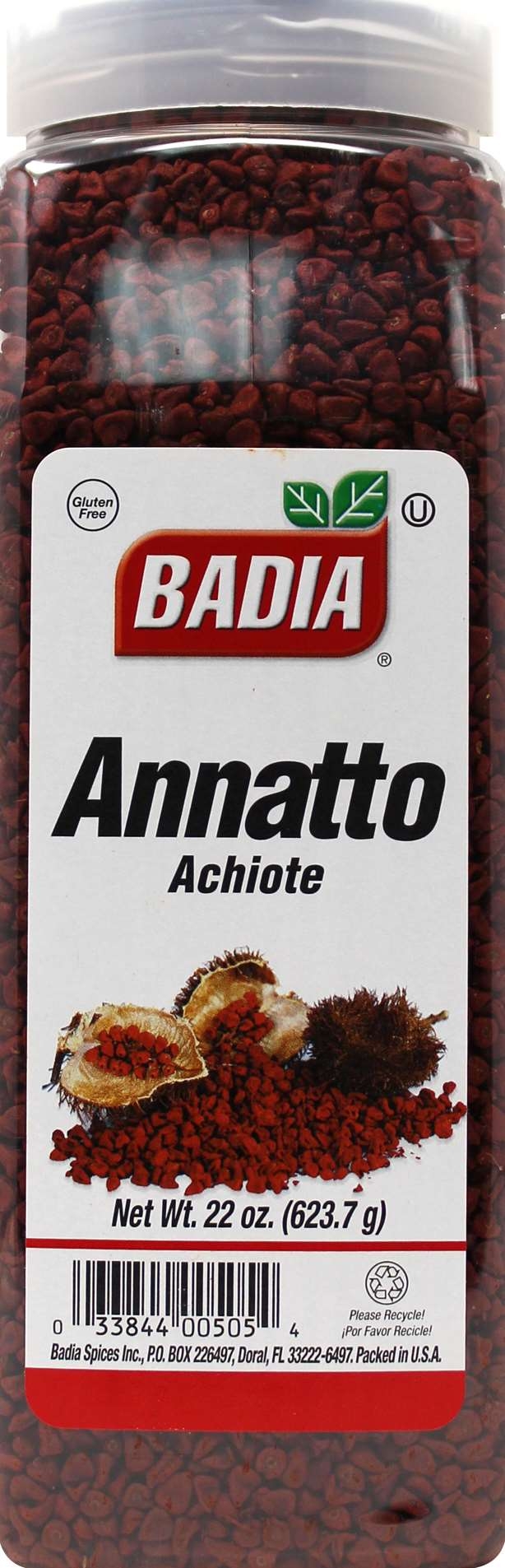 Badia Whole Annatto, 22 Ounce Bottle -- 6 per case
