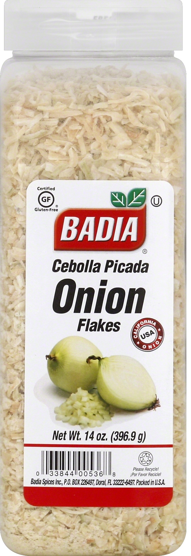 Badia Onion Flakes, 14 Ounce -- 6 per case