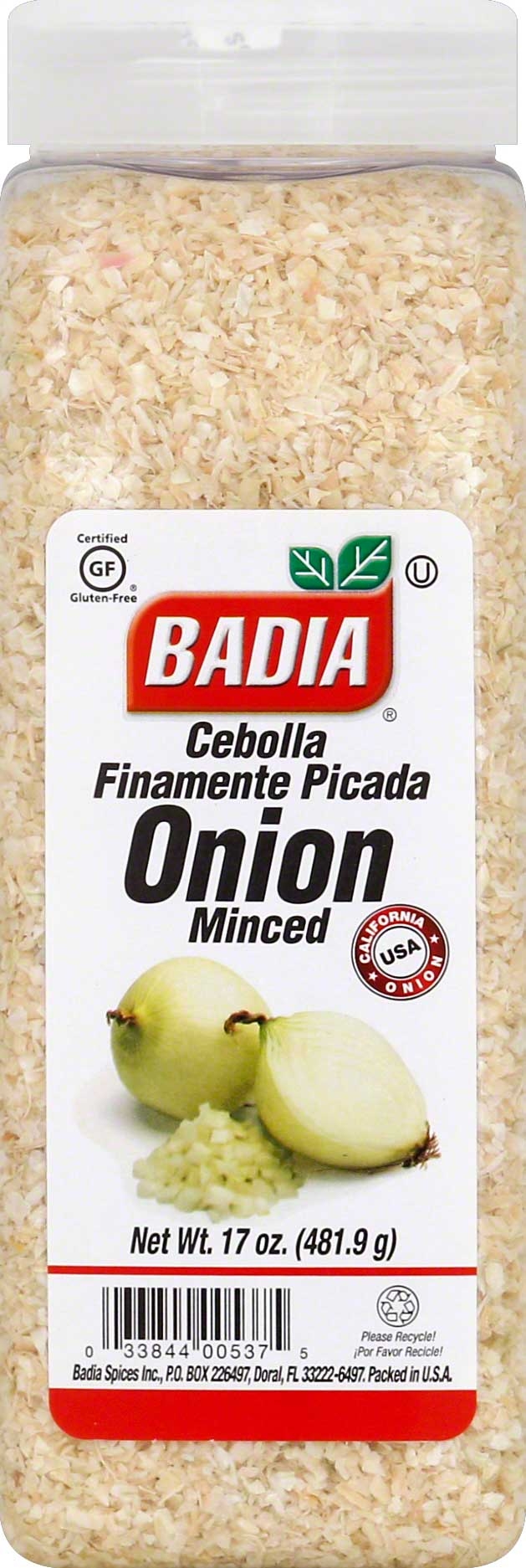 Badia Minced Onion, 17 Ounce -- 4 per case