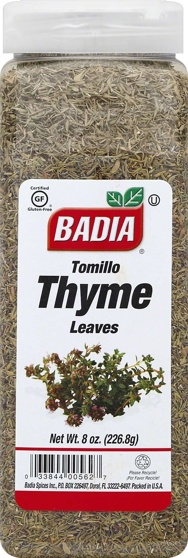 Badia Whole Thyme Leaves, 8 Ounce -- 6 per case