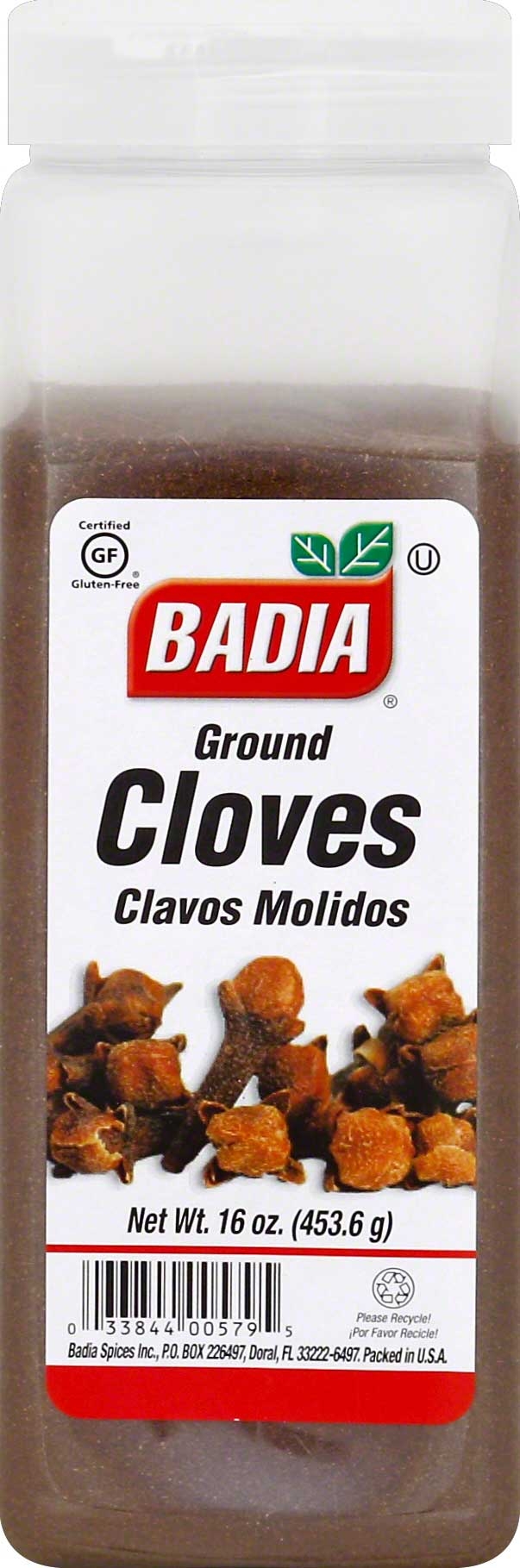Badia Ground Cloves, 16 Ounce -- 6 per case