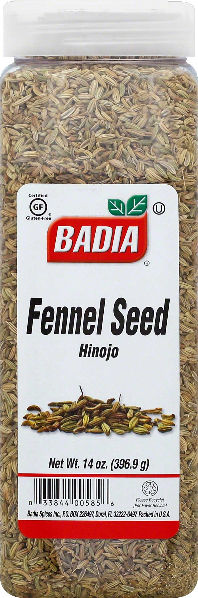Badia Whole Fennel Seed, 14 Ounce -- 6 per case