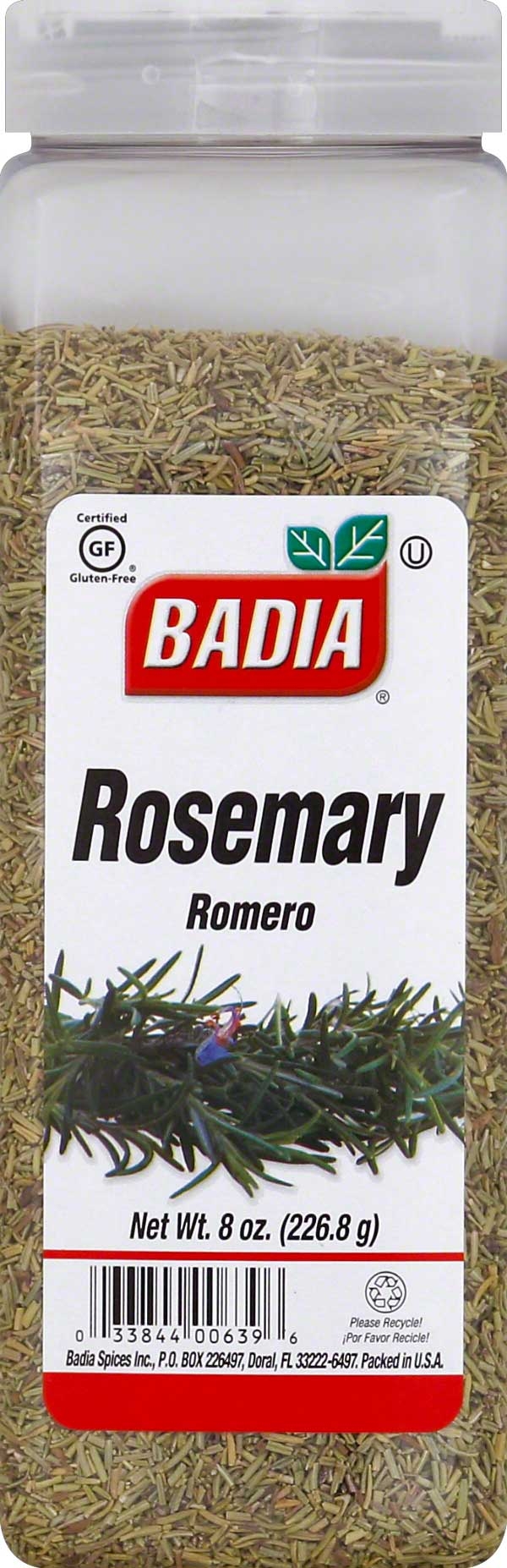 Badia Rosemary Leaves, 8 Ounce -- 6 per case