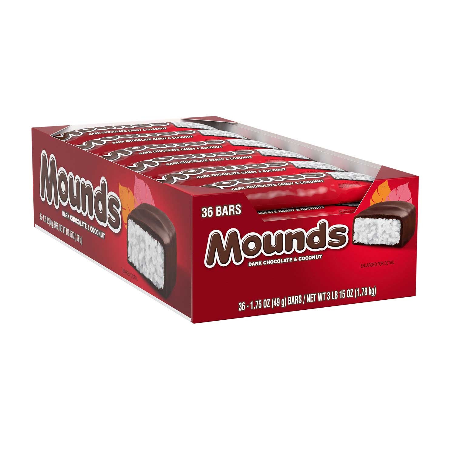 Mounds Dark Chocolate and Coconut Candy Bar, 1.75 Ounce -- 432 per case