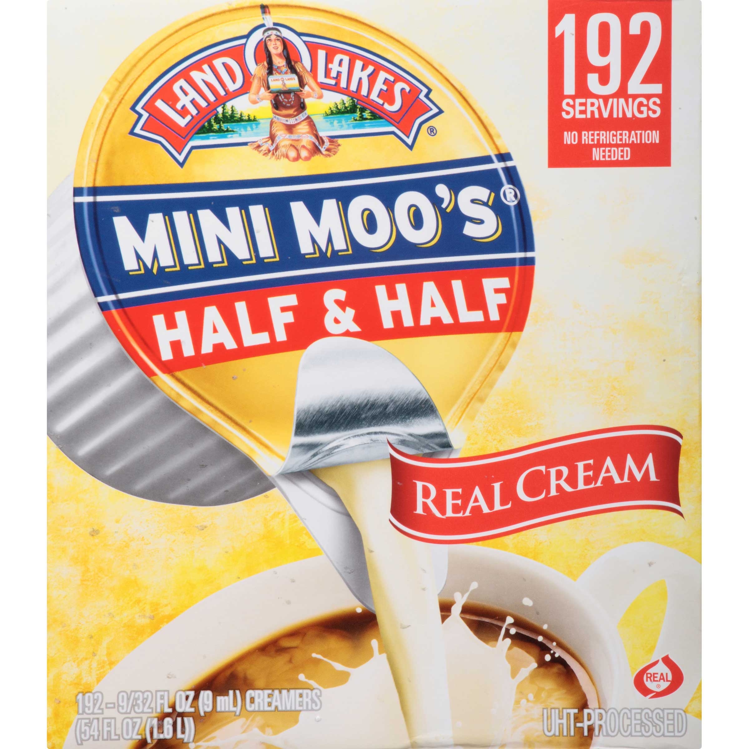 Land O Lakes Mini Moos Half and Half Creamer -- 192 per case.