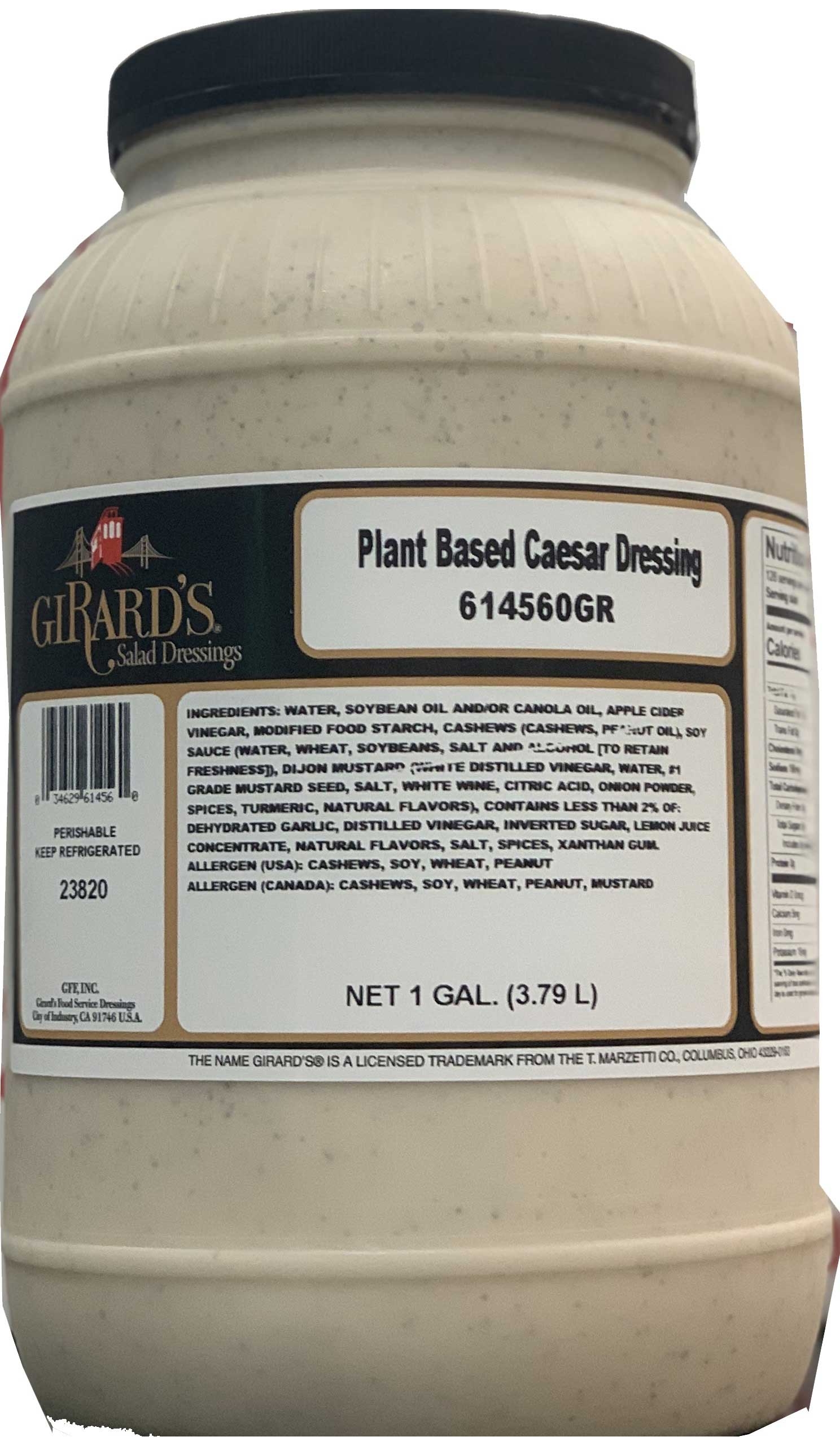 Girards Plant Based Caesar Dressing, 1 Gallon -- 2 per case
