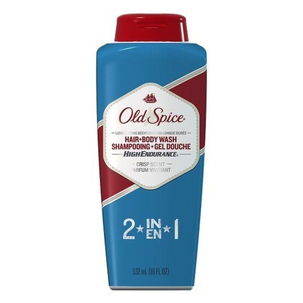 Old Spice High Endurance Crisp Scent Hair Plus Body Wash for Men, 532 Milliliter -- 4 per case