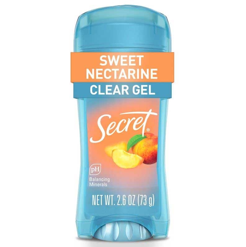 Secret Womens Scent Expressions Sweet Nectarine Clear Antiperspirant Deodorant Gel, 2.6 Ounce -- 12 per case