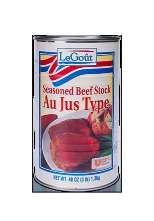 Single LeGout Au Jus With Beef Stock - Ready To Serve No Msg, 48 Ounce