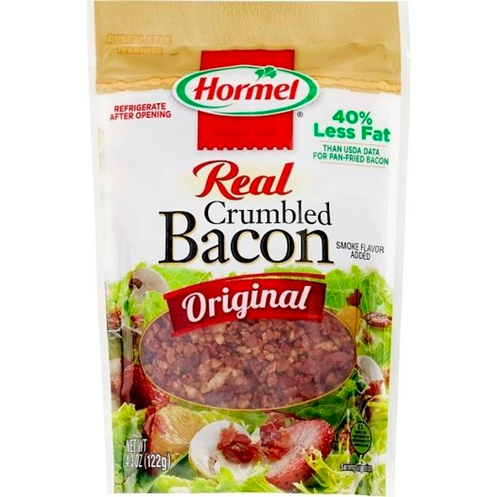 Hormel Original Real Crumbled Bacon, 4.3 Ounce Pouch -- 12 per case