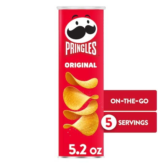 Pringles Original Potato Crisps, 5.2 Ounce -- 14 per case.