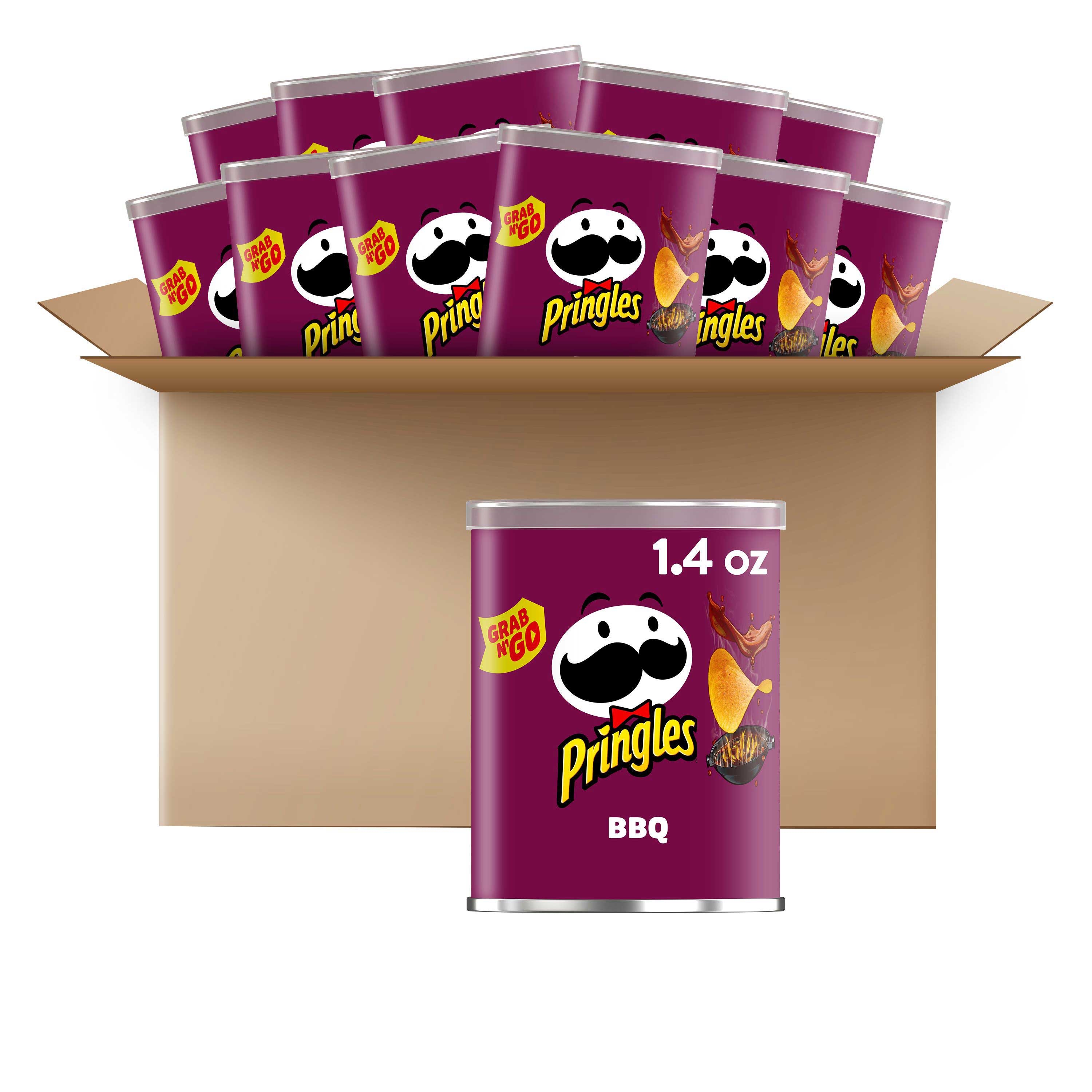 Pringles Barbecue Crisps, 1.4 Ounce -- 12 per case.