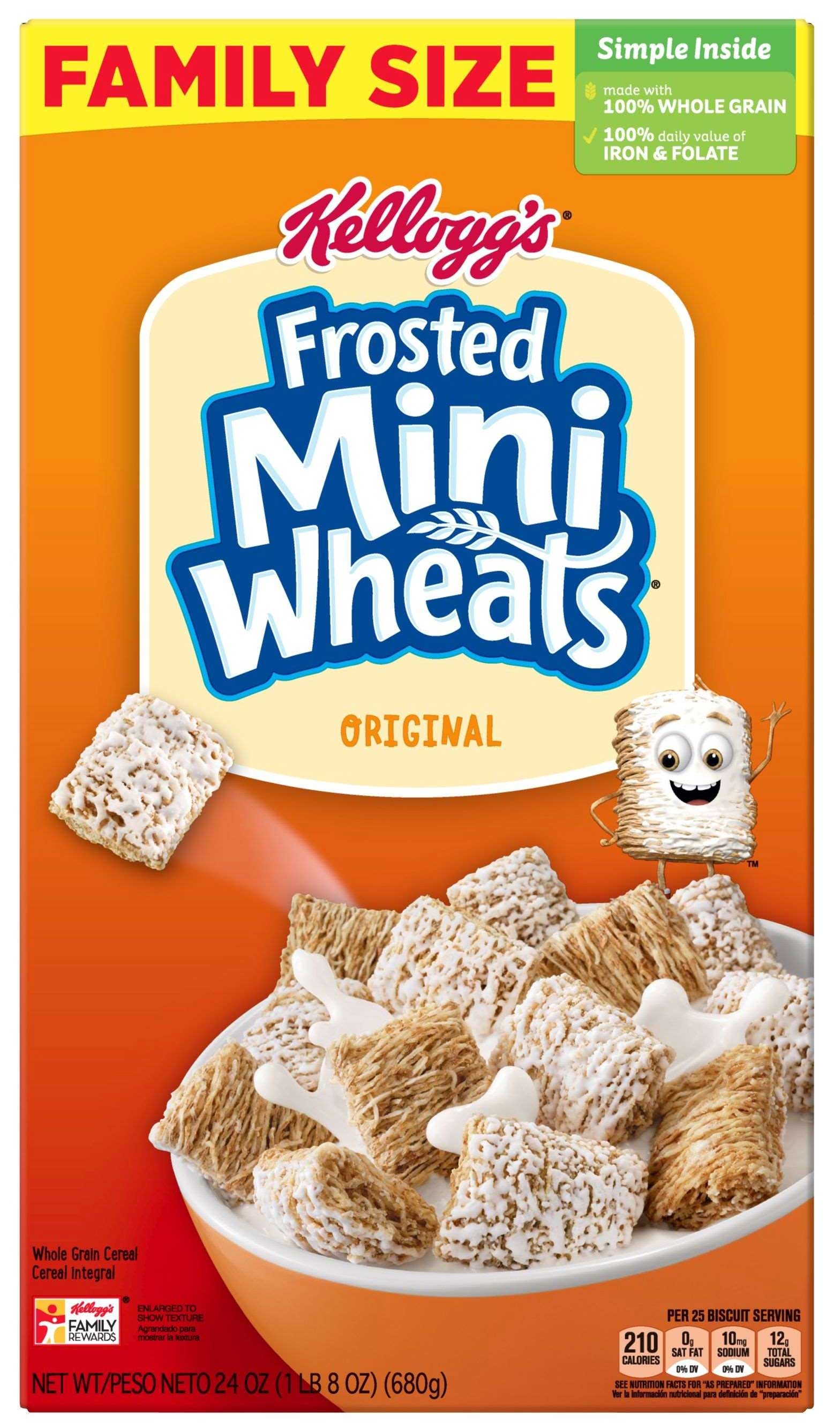 Kelloggs Original Frosted Mini Wheats Cereal, 24 Ounce -- 10 per case
